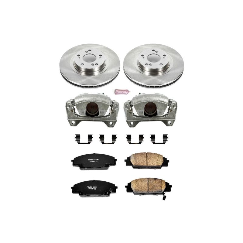 Power Stop 02-06 Acura RSX Front Autospecialty Brake Kit w/Calipers Brake Kits - OE PowerStop