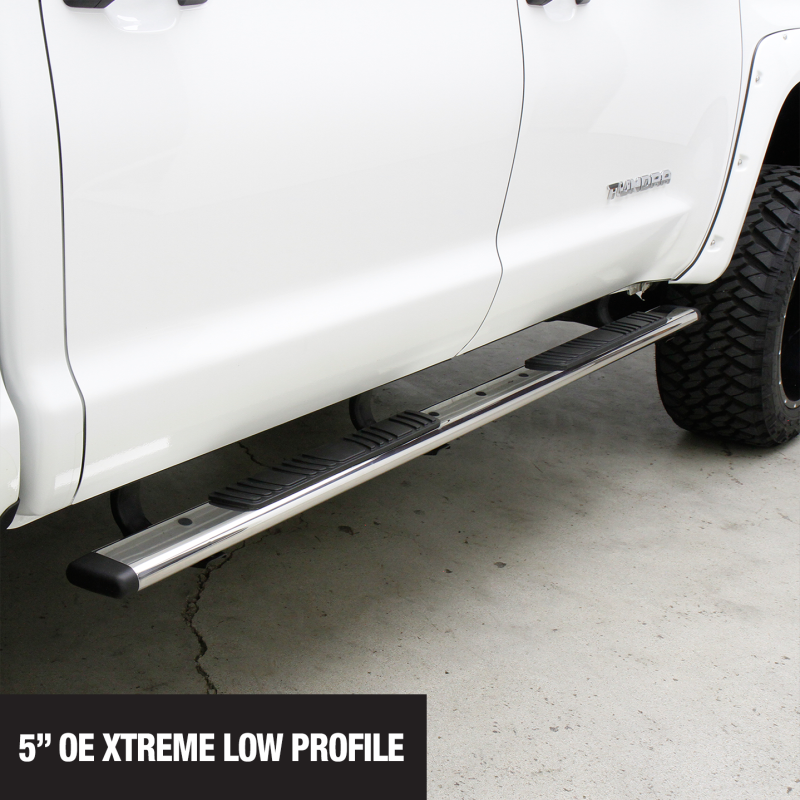 Go Rhino 17-20 Ford F-250/F-350 SD 5in OE Xtreme Low Profile Complete Kit w/Sidesteps + Brkts Side Steps Go Rhino