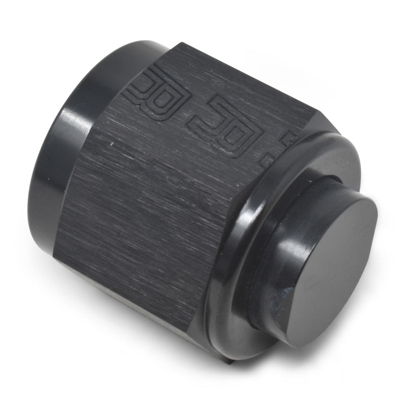 Russell Performance -4 AN Flare Cap (Black) Fittings Russell