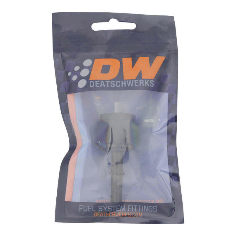 DeatschWerks 10AN Female Flare Swivel to 5/16in Male EFI Quick Disconnect - Anodized Matte Black Fuel Components Misc DeatschWerks
