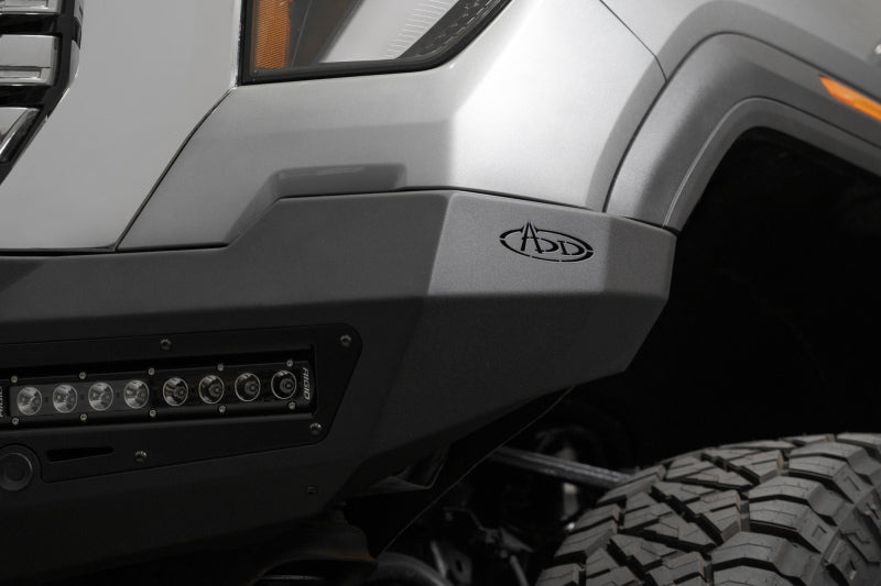 Addictive Desert Designs 24+ GMC 2500/3500 Phantom Front Bumper w/Winch- Hammer Black Bumpers - Steel Addictive Desert Designs