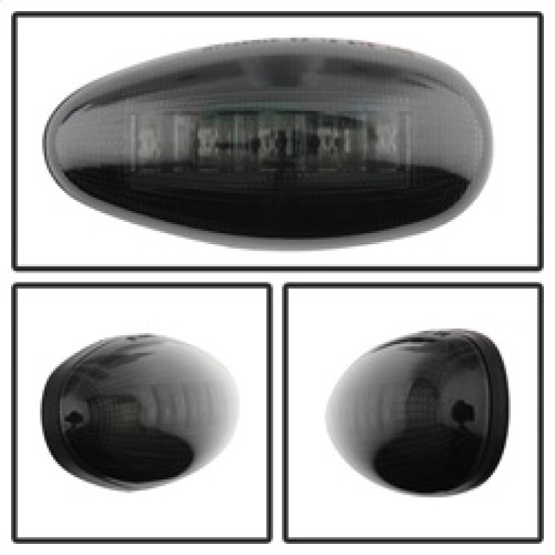 xTune Chevy Silverado 99-13 Dually 2 Red LED Amber LED Side Fender Lights Smoke ACC-LED-GMD99-SL-SM Sidemarkers & Indicators SPYDER