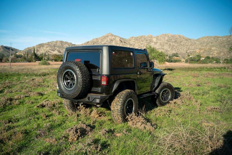 DV8 Offroad 07-18 Jeep Warngler JK Mid-Width Rear Bumper Bumpers - Steel DV8 Offroad