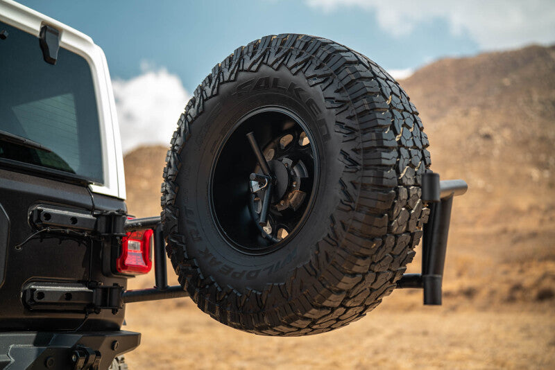 DV8 18-25 Jeep Wrangler JL Body Mounted Tire Carrier Chase Racks DV8 Offroad