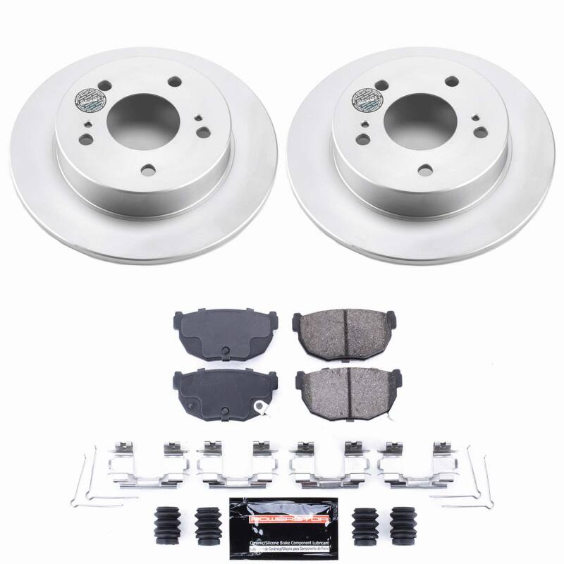 Power Stop 94-98 Nissan 240SX Rear Z23 Coated Brake Kit Brake Kits - Performance D&S PowerStop