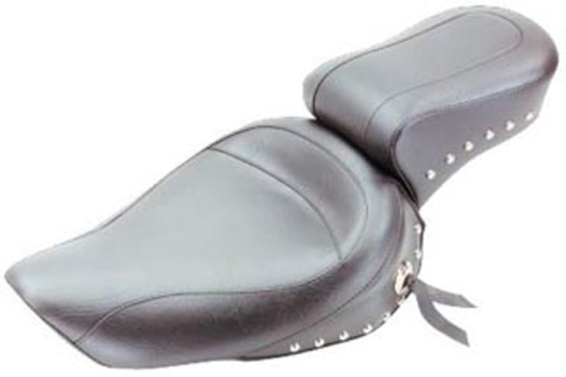 Mustang 91-05 Harley Dyna Standard Touring 1PC Seat w/Studs - Black One-Piece Motorcycle Seats Mustang Motorcycle