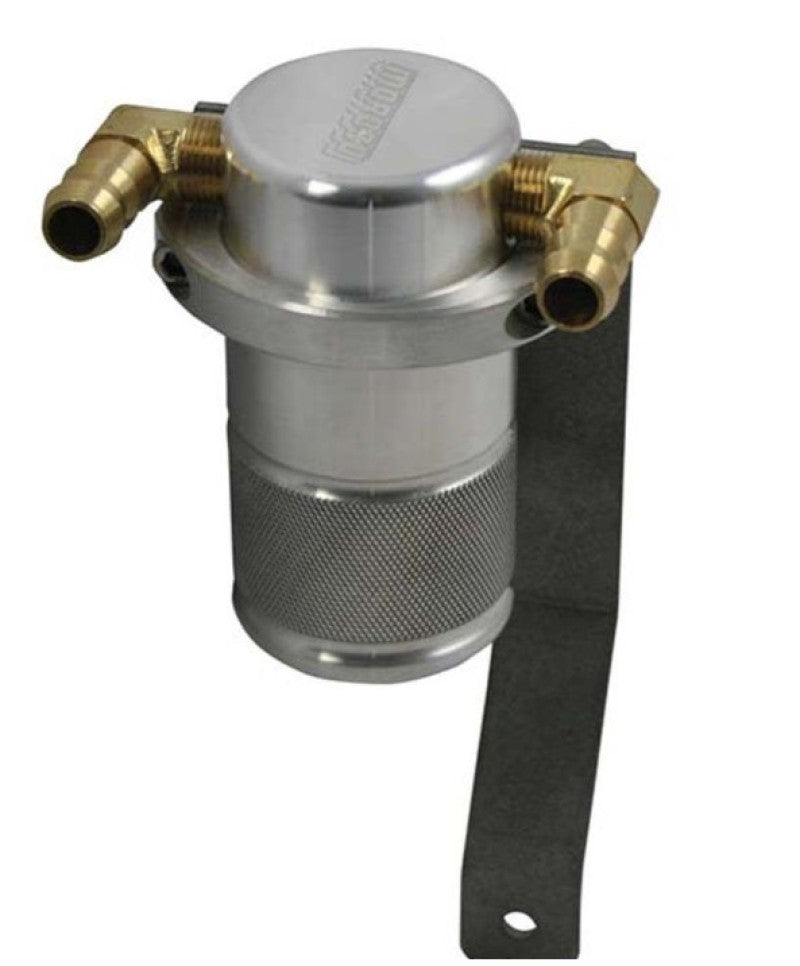 Moroso 05-10 Chrysler 5.7L (w/Stock Intake) Air/Oil Separator Catch Can - Small Body - Billet Alum Oil Catch Cans Moroso