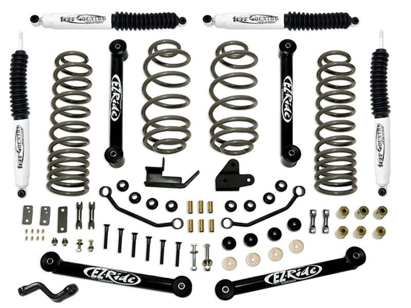 Tuff Country 97-02 Jeep Wrangler TJ 4in EZ-Ride Lift Kit (SX8000 Shocks) Lift Kits Tuff Country