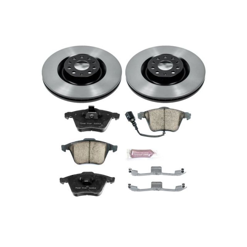 Power Stop 09-11 Volkswagen CC Front Autospecialty Brake Kit Brake Kits - OE PowerStop