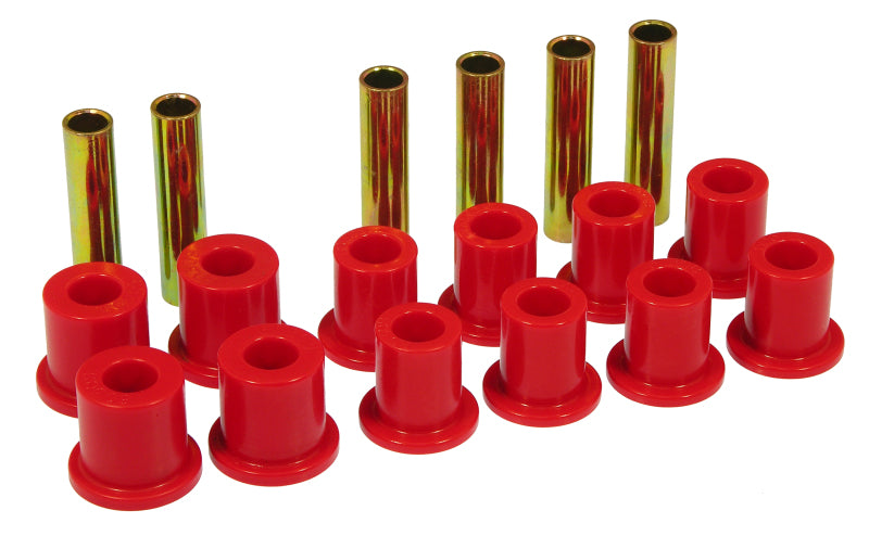 Prothane 73-77 Ford F250 4wd Front Spring & Shackle Bushings - Red Bushing Kits Prothane