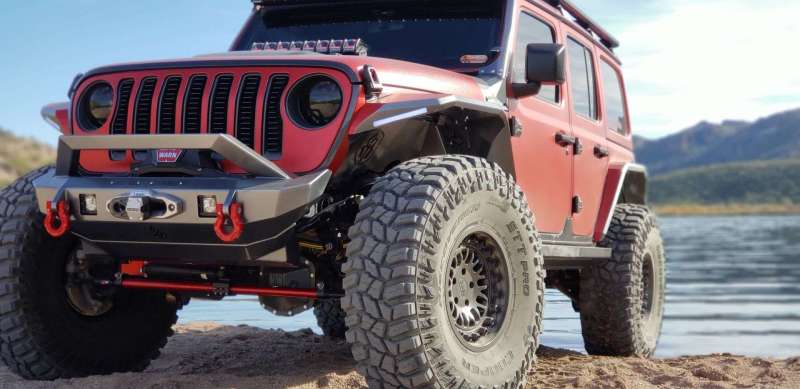 Road Armor 18-20 Jeep Wrangler JL Stealth Front Fender Liner JL Body Armor Raw Bumpers - Steel Road Armor