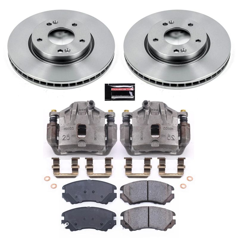 Power Stop 03-05 Hyundai Tiburon Front Autospecialty Brake Kit w/Calipers Brake Kits - OE PowerStop