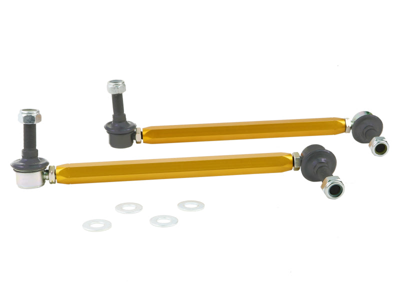 Whiteline Universal Sway Bar - Link Assembly Heavy Duty Adjustable Steel Ball Sway Bar Endlinks Whiteline