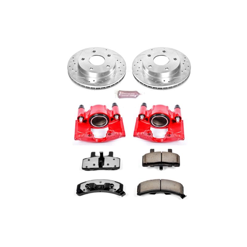Power Stop 94-99 Dodge Ram 1500 Front Z36 Truck & Tow Brake Kit w/Calipers Brake Kits - Performance D&S PowerStop