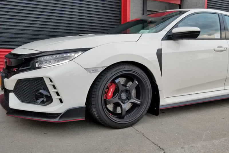 Rally Armor 17-22 Honda Civic Type R Red UR Mud Flap w/White Logo Mud Flaps Rally Armor