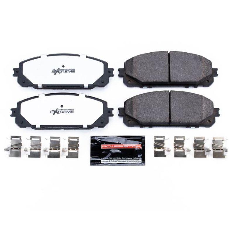 Power Stop 14-19 Jeep Cherokee Front Z36 Truck & Tow Brake Pads w/Hardware Brake Pads - Performance PowerStop