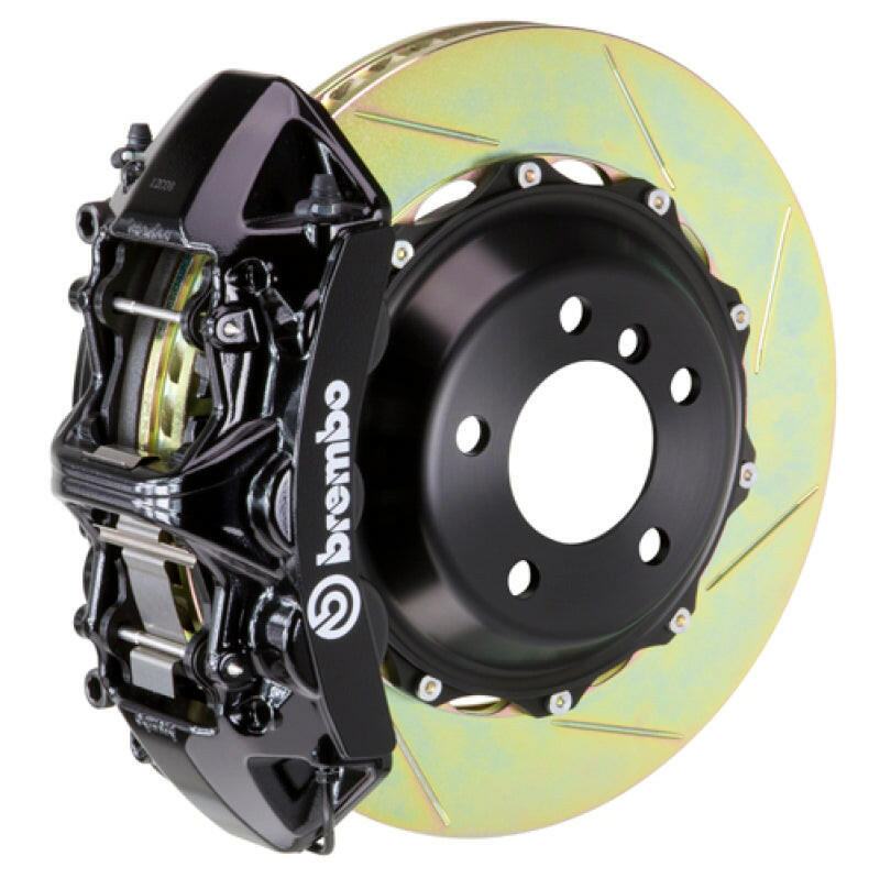 Brembo 00-03 M5/97-03 5-Series Front GT BBK 6 Piston Cast 380x32 2pc Rotor Slotted Type1-Black Brake Kits - Performance Slot Brembo