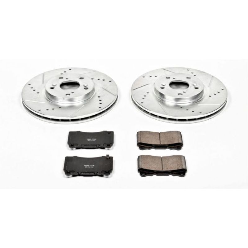 Power Stop 04-08 Acura TL Front Z23 Evolution Sport Brake Kit Brake Kits - Performance D&S PowerStop