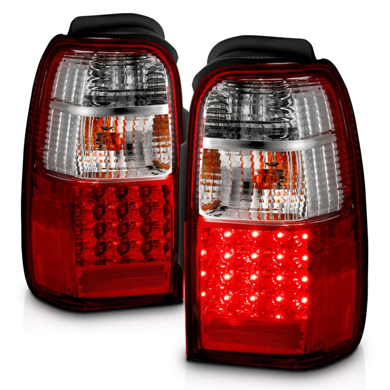 ANZO 2001-2002 Toyota 4 Runner LED Taillights Red/Clear Tail Lights ANZO