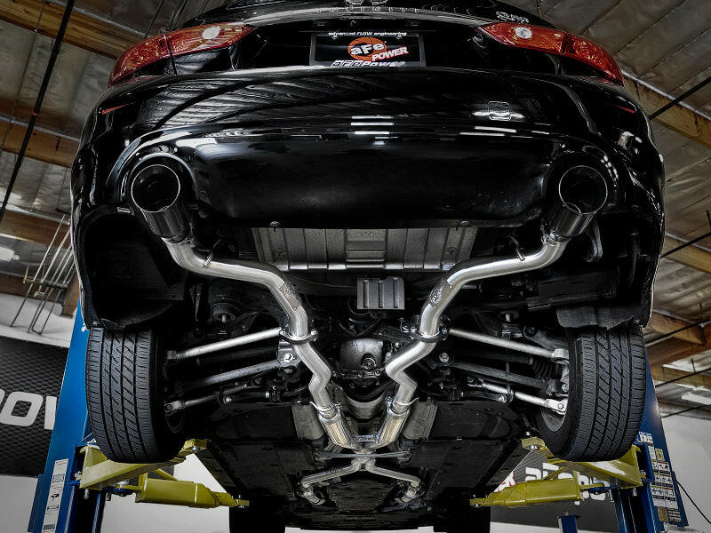 aFe Takeda 2.5in 304 SS Cat-Back Exhaust System w/ Black Tips 16-18 Infiniti Q50 V6-3.0L (tt) Catback aFe