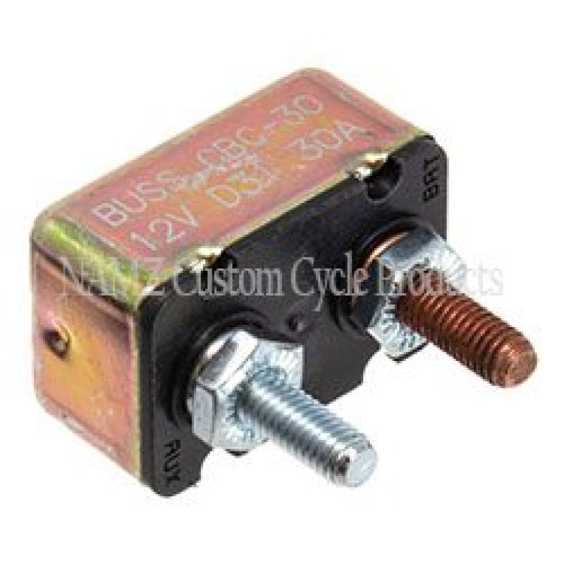 NAMZ Universal 30-AMP Circuit Breaker 10/32in. Studs - Single (OEM 74599-77B) Relays NAMZ