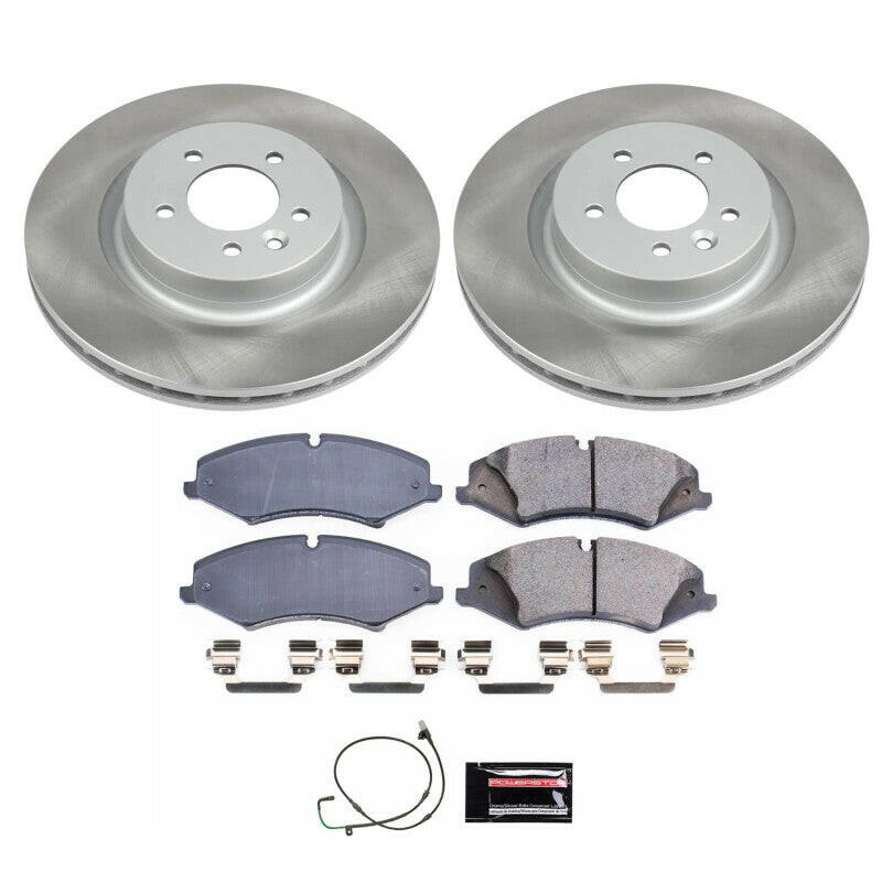 Power Stop 2010 Land Rover LR4 Front Semi-Coated Rotor Kit Brake Kits - Performance Blank PowerStop