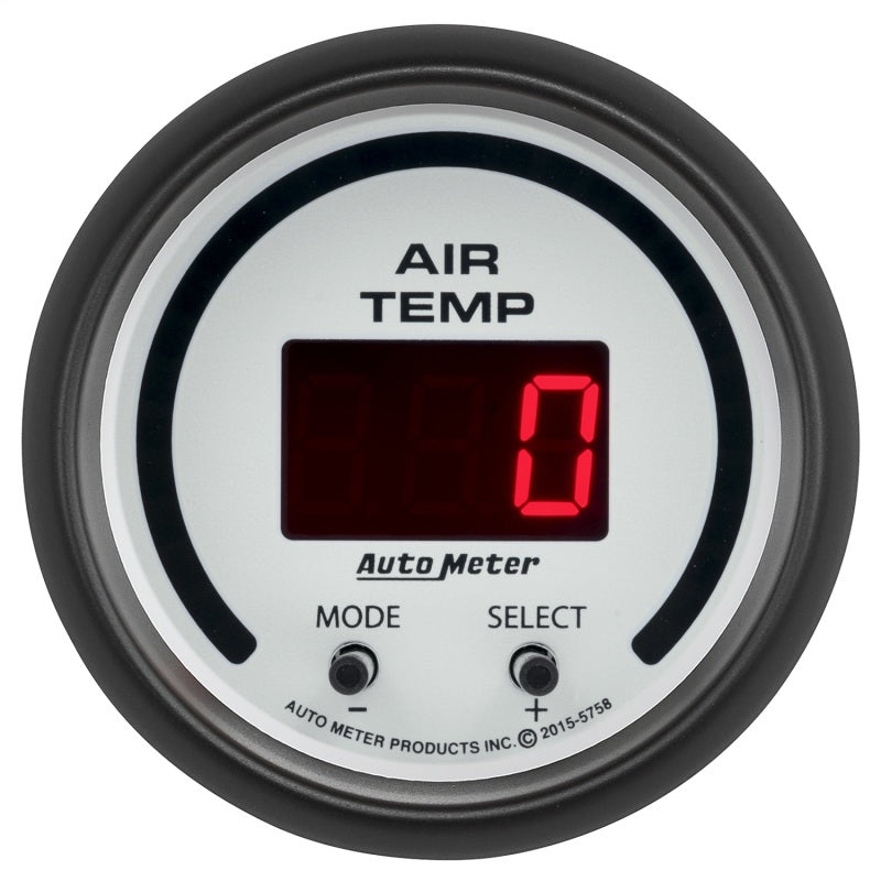 Autometer Phantom 2-1/16in 0-300 Degree F Digital Dual Air Temp Gauge Gauges AutoMeter