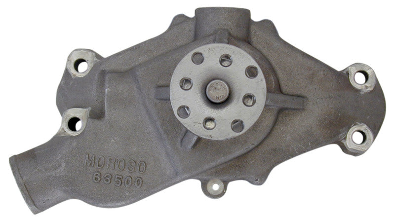 Moroso Chevrolet Small Block/90 Degree V6 (w/5/8in Shaft) Water Pump - Aluminum Water Pumps Moroso