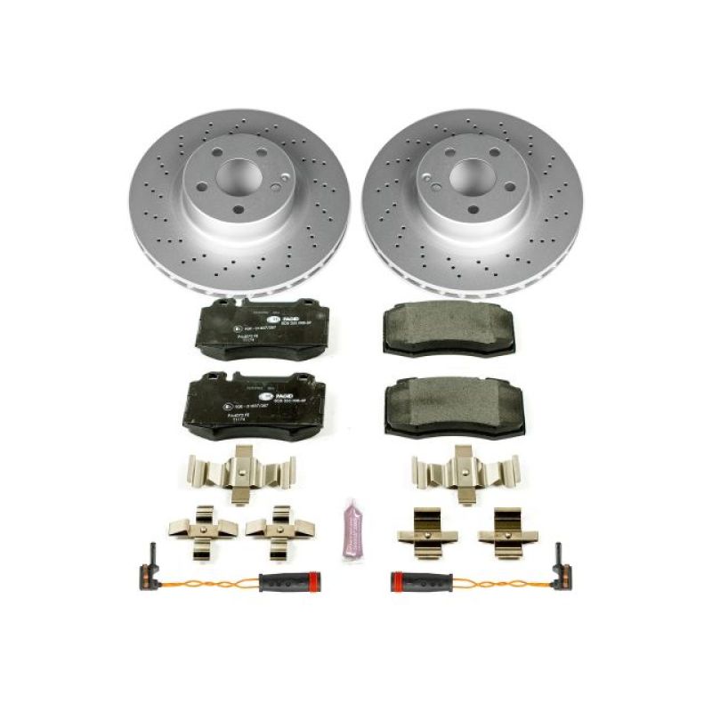 Power Stop 00-03 Mercedes-Benz CL500 Front Euro-Stop Brake Kit Brake Kits - OE PowerStop