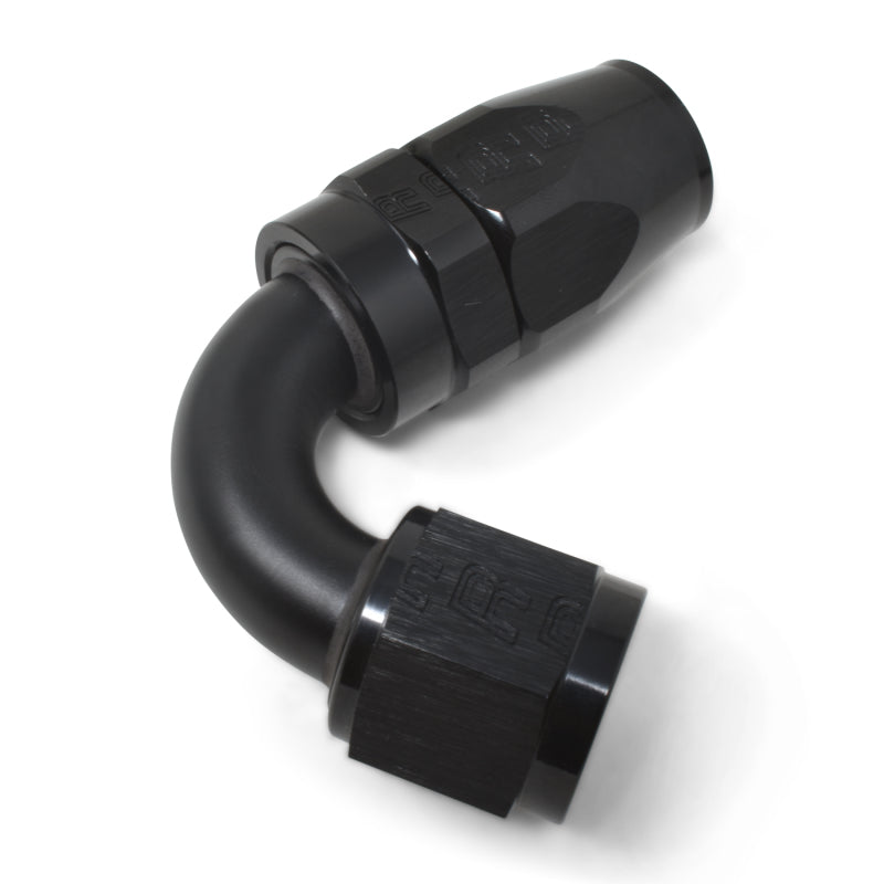 Russell Performance -8 AN Black 120 Degree Full Flow Swivel Hose End Fittings Russell