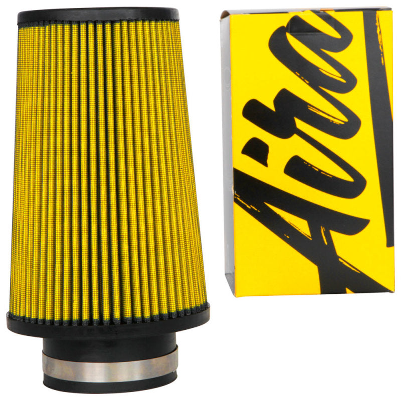 Airaid Universal Air Filter - Cone 3-1/2 FLG x 6in B x 4-5/8in T x 9 H Air Filters - Universal Fit Airaid