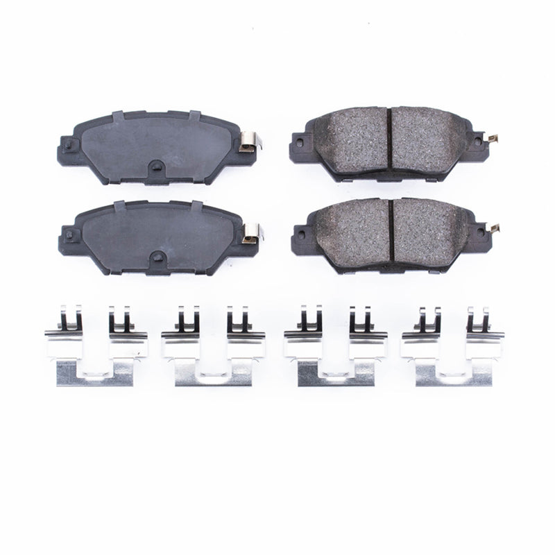 Power Stop 16-19 Mazda CX-5 Rear Z17 Evolution Ceramic Brake Pads w/Hardware Brake Pads - OE PowerStop