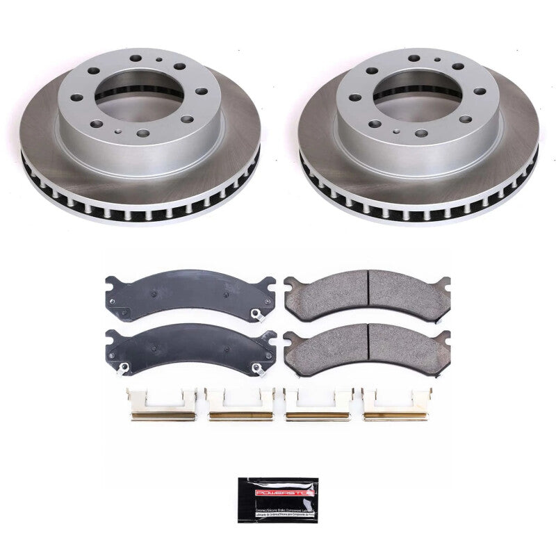 Power Stop 03-09 Hummer H2 Front Semi-Coated Rotor Kit Brake Kits - Performance Blank PowerStop