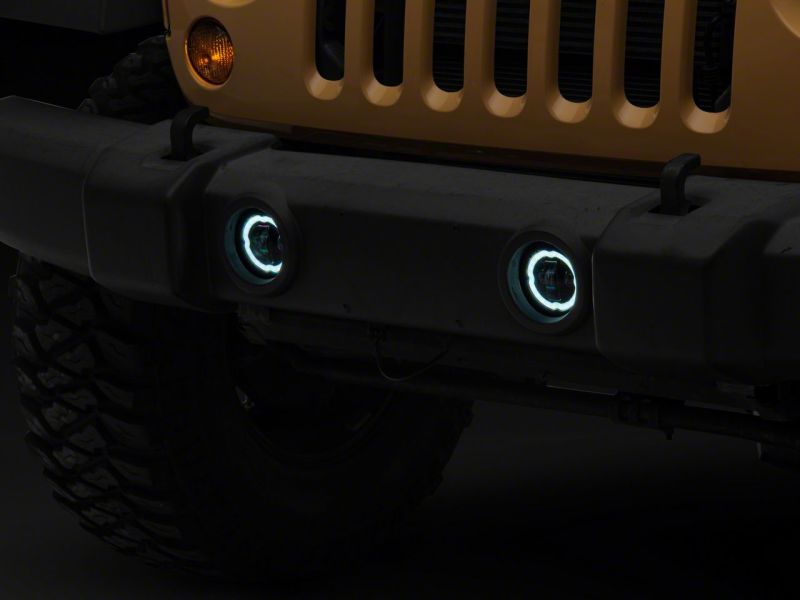 Raxiom 18-23 Jeep Wrangler JL Axial Series Angel Eye LED Fog Lights Headlights Raxiom