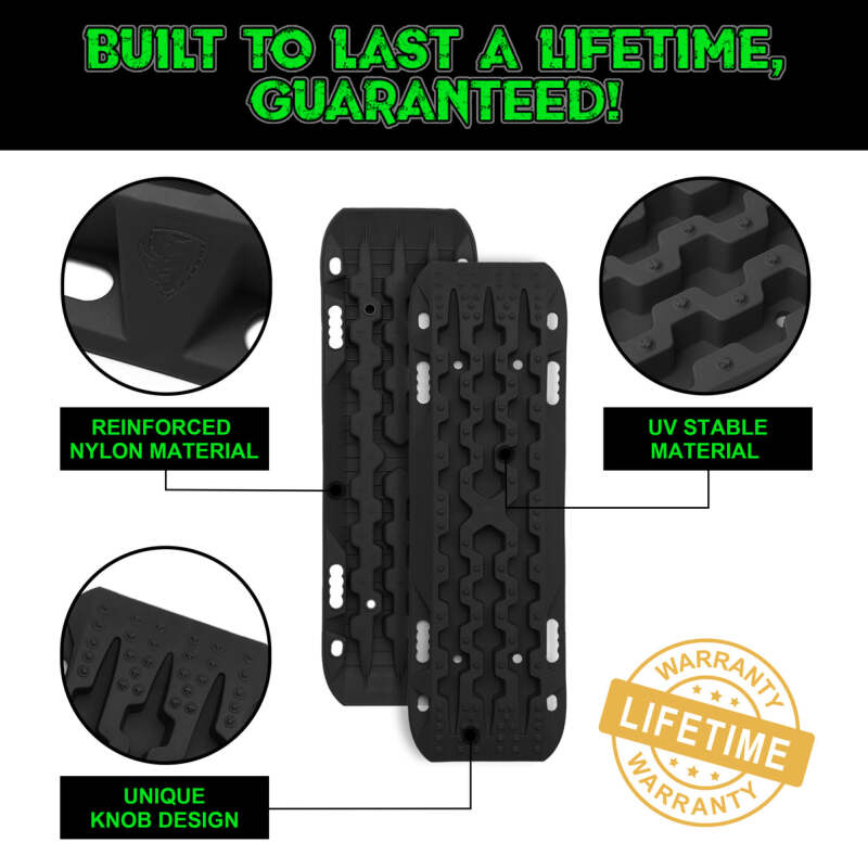 Rhino USA Recovery Traction Boards - Black (Pair) Recovery Boards Rhino USA