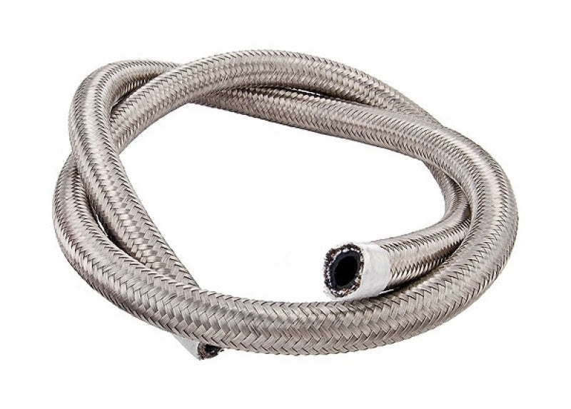 Torque Solution Stainless Steel Braided Rubber Hose -8AN 2ft (0.44in ID) Hoses Torque Solution