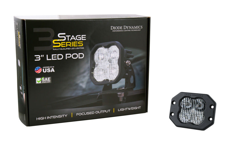 Diode Dynamics SS3 Pro RBL - White Combo Flush (Single) Light Accessories and Wiring Diode Dynamics