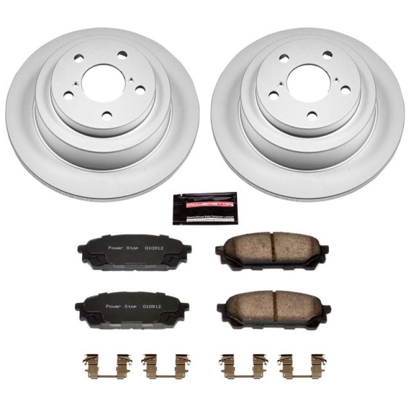 Power Stop 05-06 Saab 9-2X Rear Z17 Evolution Geomet Coated Brake Kit Brake Kits - Performance Blank PowerStop