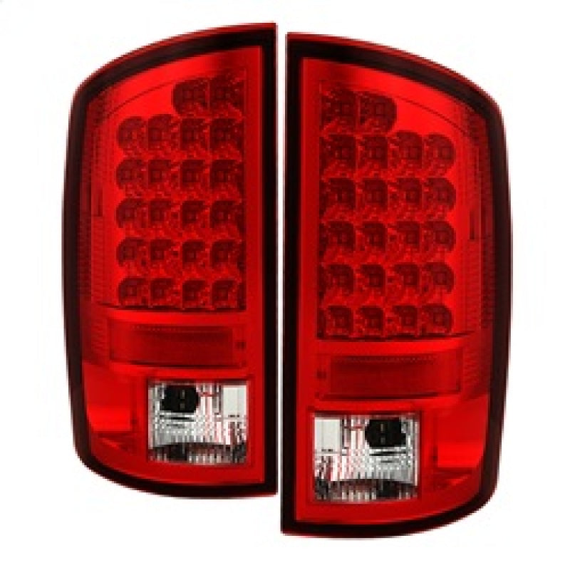 Spyder Dodge Ram 07-08 1500/Ram 07-09 2500/3500 LED Tail Lights Red Clear ALT-YD-DRAM06-LED-RC Tail Lights SPYDER