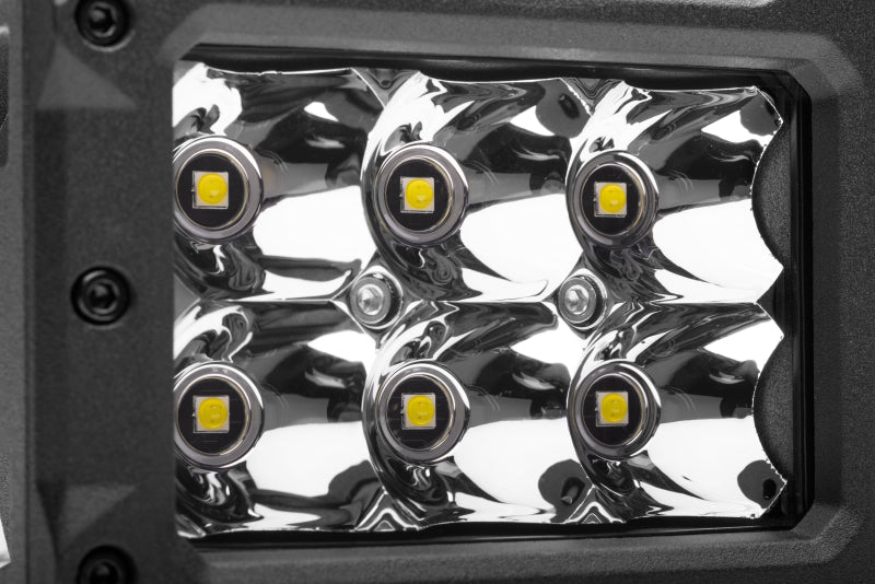 Go Rhino Xplor Bright Series Rectangle LED Spot Light Kit (Surface/Thread Stud Mnt) 4x3 - Blk (Pair) Light Bars & Cubes Go Rhino
