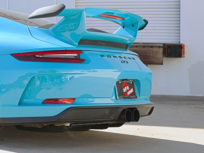 aFe 14-16 Porsche 911 GT3 991.1 H6 3.8L MACH Force-Xp 304 SS Cat-Back Exhaust System w/ Black Tips Catback aFe