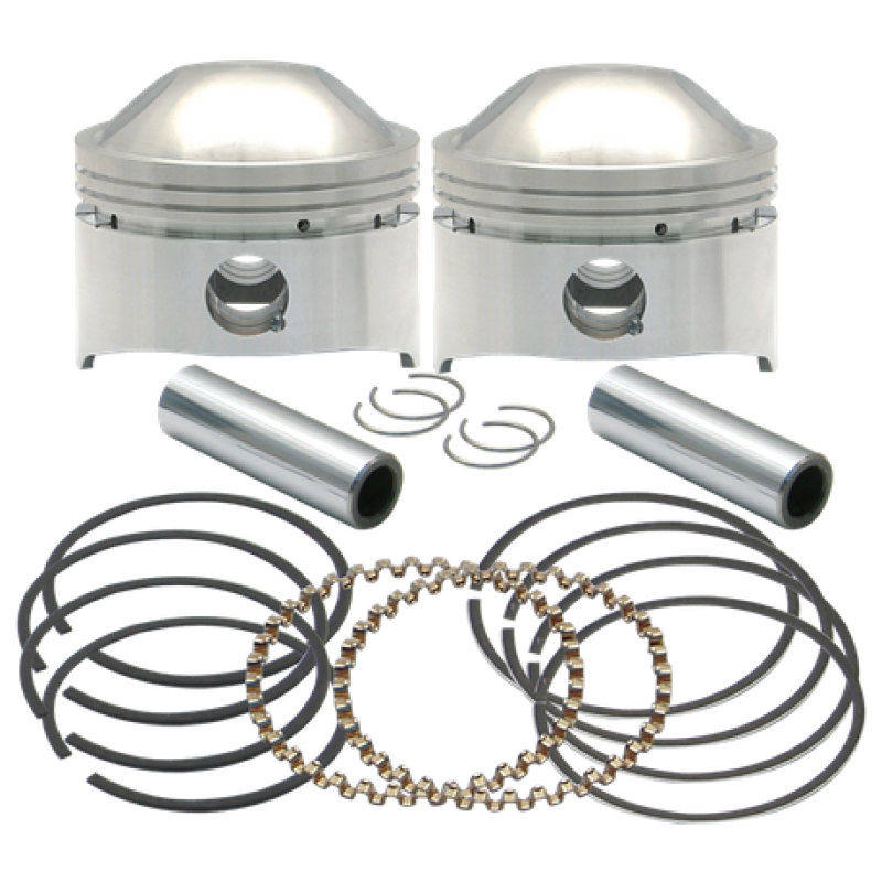 S&S Cycle 36-84 BT 3-1/2in +.010in 80in HC Forged Pistons Piston Sets - Powersports S&S Cycle