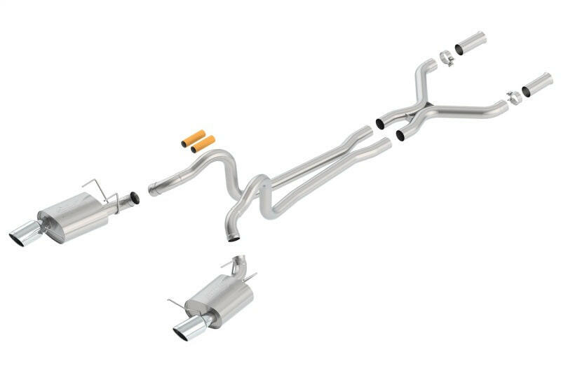 Borla 13-14 Mustang GT/Boss 302 5.0L V8 RWD Single Split Rear Exit ATAK Catback Exhaust Catback Borla