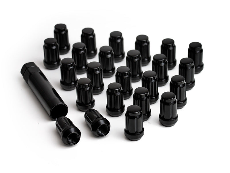 ICON Alloys Lug Nut Kit Black - 1/2in - 24 Lug Nuts w/ Key Lug Nuts ICON