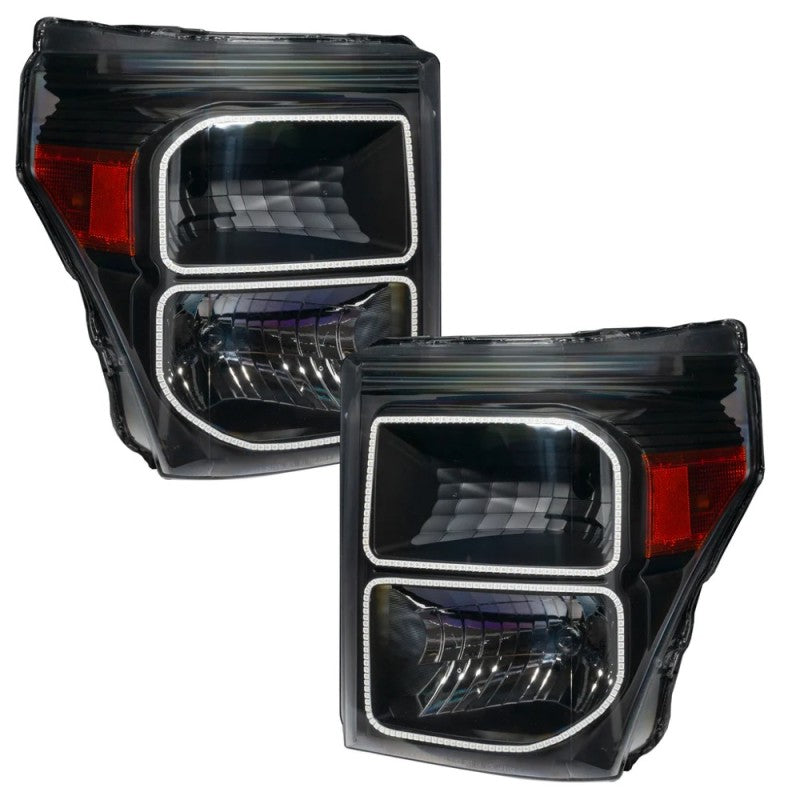 Oracle 11-16 Ford F250/350 LED HL - Black - ColorSHIFT w/ BC1 Controller Headlights ORACLE Lighting