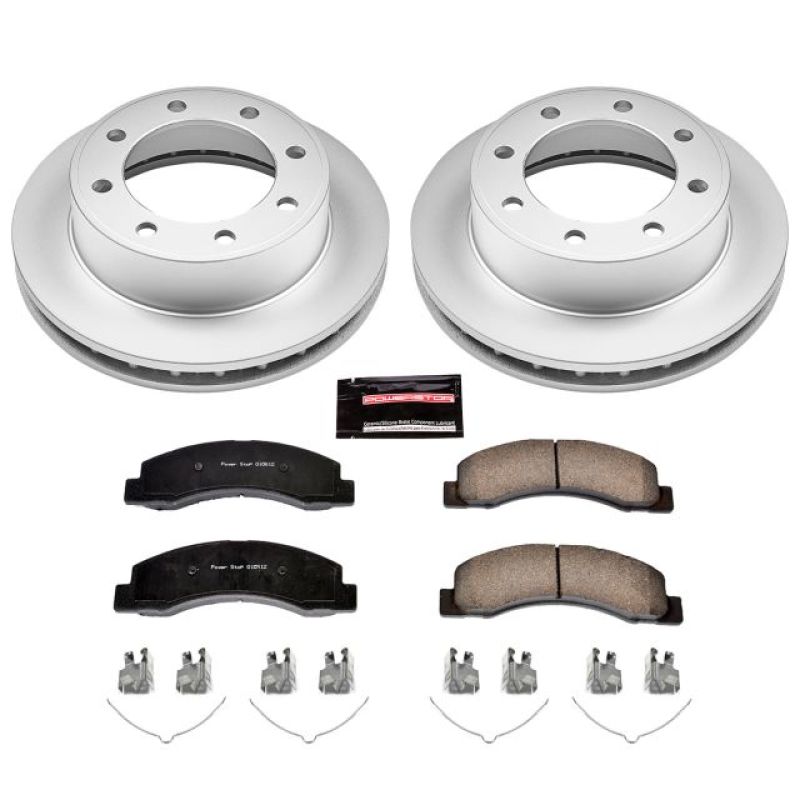Power Stop 00-05 Ford Excursion Front Z17 Evolution Geomet Coated Brake Kit Brake Kits - Performance Blank PowerStop