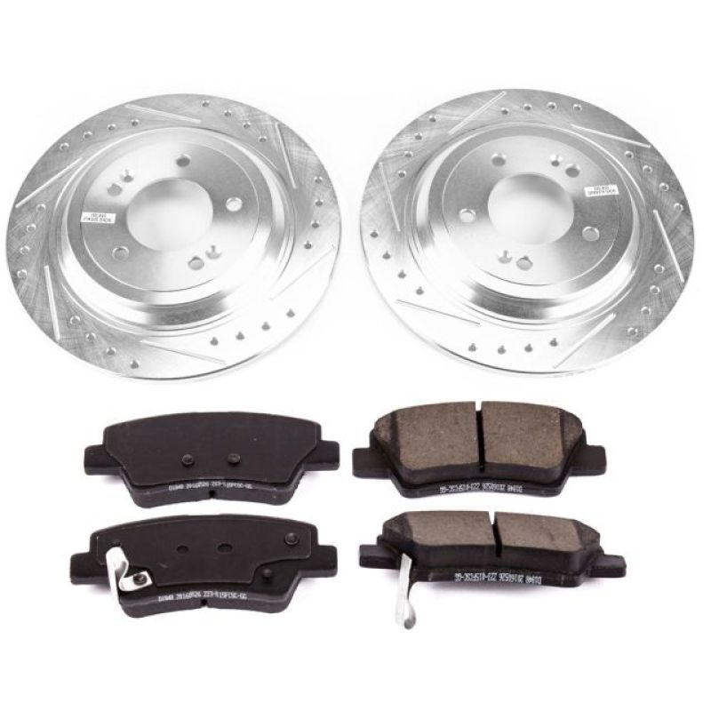 Power Stop 17-18 Kia Sportage Rear Z23 Evolution Sport Brake Kit Brake Kits - Performance D&S PowerStop