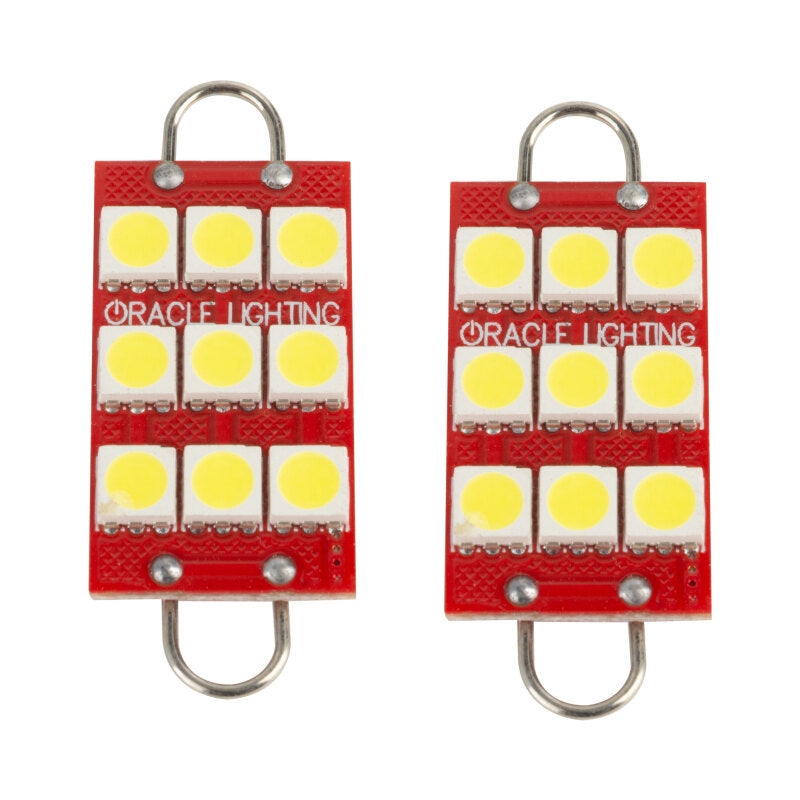 Oracle 44MM 6 LED 3 Chip - Loop Festoon Bulbs (Pair) - White Bulbs ORACLE Lighting