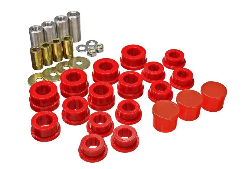 Energy Suspension 93-98 Toyota Supra Front Control Arm Bushing Set - Red Bushing Kits Energy Suspension