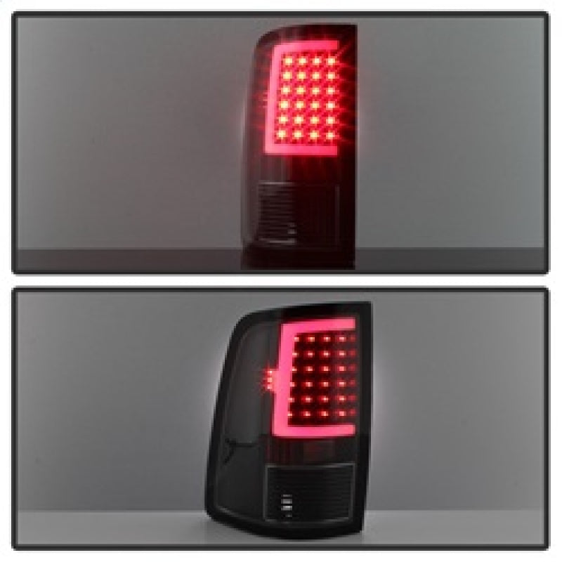 xTune 09-18 Dodge Ram 1500 LED Tail Lights - Black Smoke (ALT-ON-DR09-LBLED-BSM) Tail Lights SPYDER